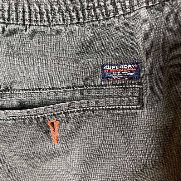 Superdry International Men's Slim-Fit Chino Shorts Gray Size 38W - Picture 7 of 8